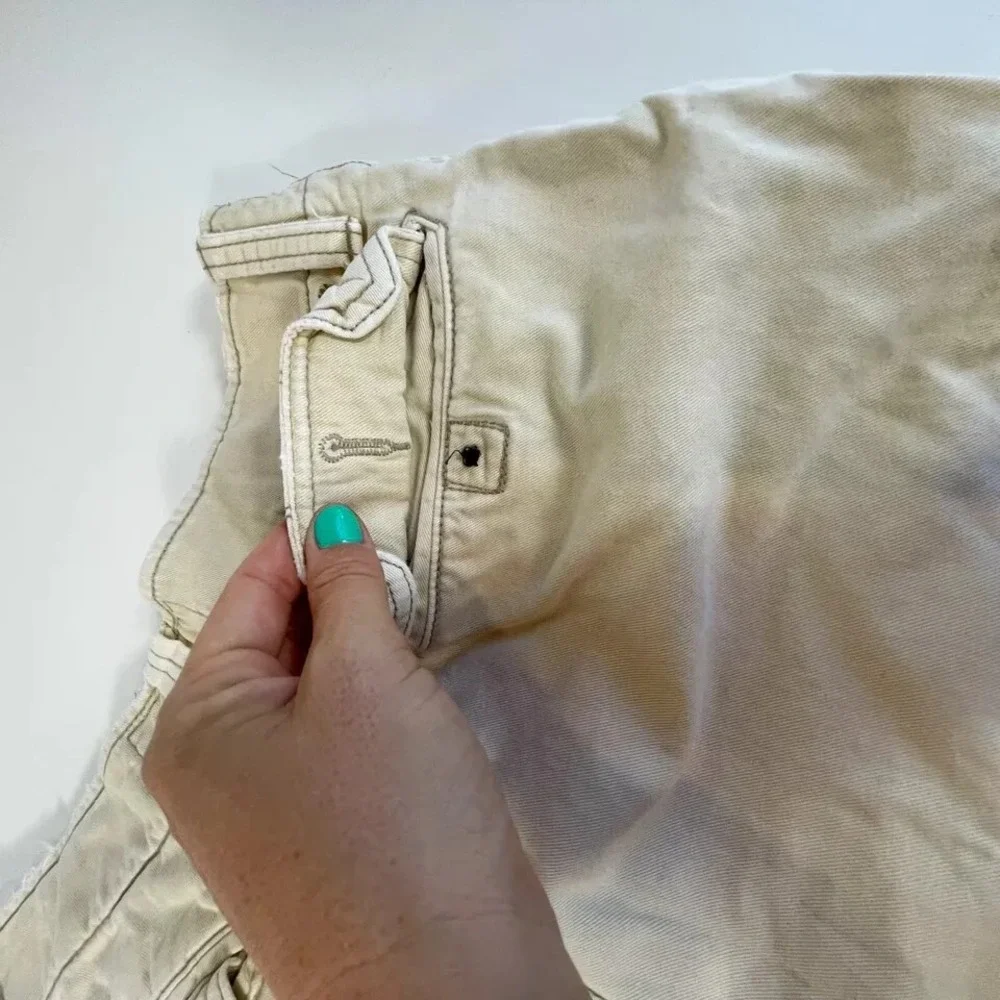 American Eagle‎ Live Your Life Cargo Shorts Mens Size 30 Beige Vintage Y2K 90s